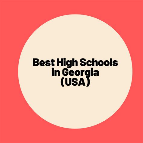 ga school rankings|top 100 high schools in ga.